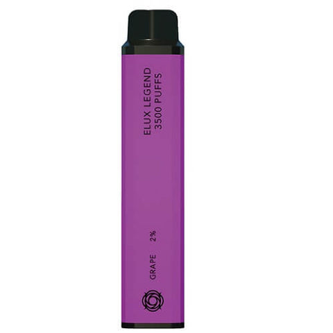 ELUX Legend 3500 Disposable Vape Pod Puff Bar Device - 20mg Nicotine - Grape -Vape Area UK