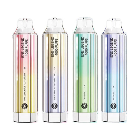 ENE Crystal Legend 4000 Disposable Vape Box of 10 - Blueberry Sour Raspberry -Vape Area UK