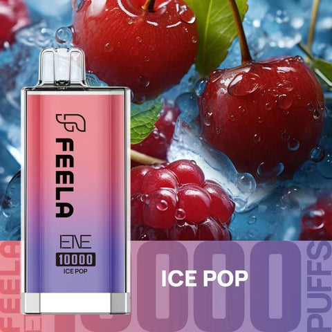 Feela ENE/Elux 10000 Disposable Vape Puff Pod Box of 10 - Ice Pop -Vape Area UK