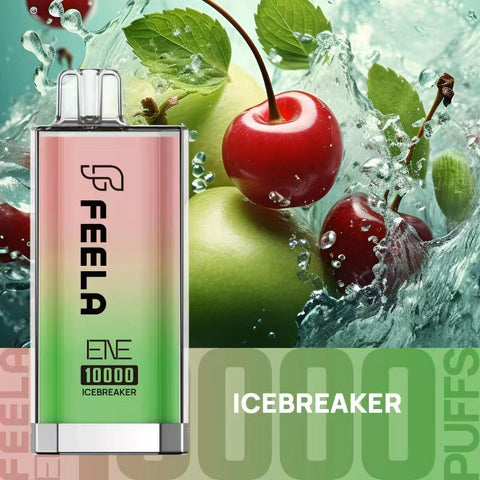 Feela ENE/Elux 10000 Disposable Vape Puff Pod Box of 10 - Icebreaker -Vape Area UK