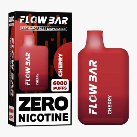 Flow Bar 6000 Disposable Vape Pod Puff Bar Device - 0mg - Cherry -Vape Area UK