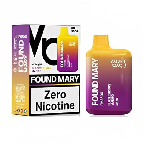Found Mary FM3500 Puffs Disposable Vape | Nicotine Free Vape - Blackcurrant Mango -Vape Area UK