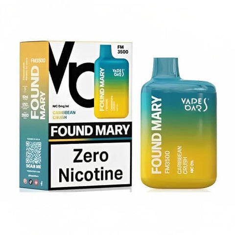 Found Mary FM3500 Puffs Disposable Vape | Nicotine Free Vape - Caribbean Crush -Vape Area UK