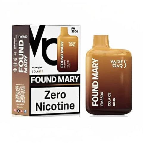 Found Mary FM3500 Puffs Disposable Vape | Nicotine Free Vape - Cola Ice -Vape Area UK
