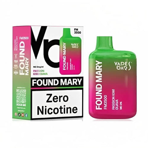 Found Mary FM3500 Puffs Disposable Vape | Nicotine Free Vape - Passion Kiwi Guava -Vape Area UK