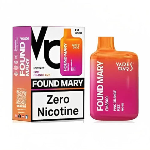 Found Mary FM3500 Puffs Disposable Vape | Nicotine Free Vape - Pink Orange Fizz -Vape Area UK