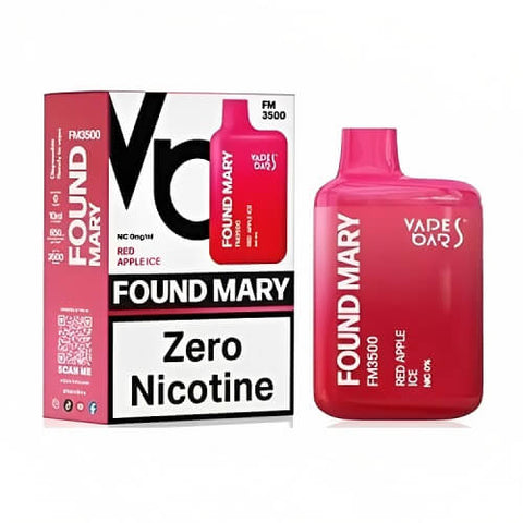 Found Mary FM3500 Puffs Disposable Vape | Nicotine Free Vape - Red Apple Ice -Vape Area UK