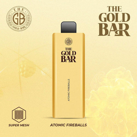 Gold Bar 4500 Disposable Vape Puff Bar Pod Kit - Atomic Fireballs -Vape Area UK