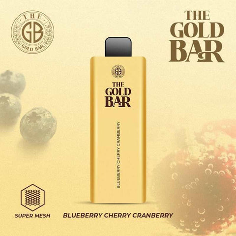 Gold Bar 4500 Disposable Vape Puff Bar Pod Kit - Blueberry Cherry Cranberry -Vape Area UK