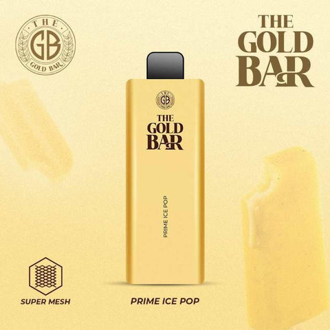 Gold Bar 4500 Disposable Vape Puff Bar Pod Kit - Prime Ice Pop -Vape Area UK