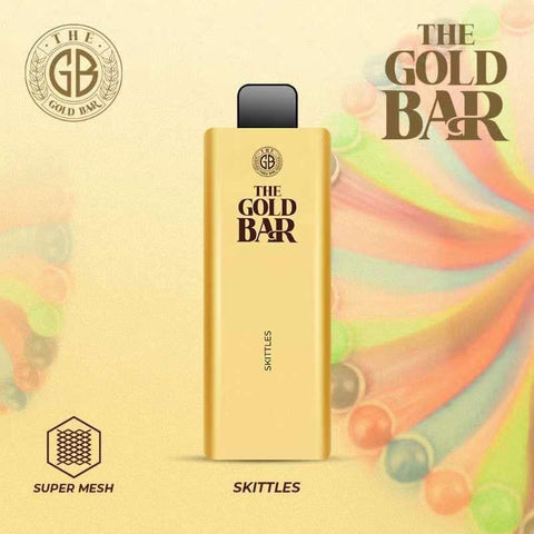 Gold Bar 4500 Disposable Vape Puff Bar Pod Kit - Skittz -Vape Area UK