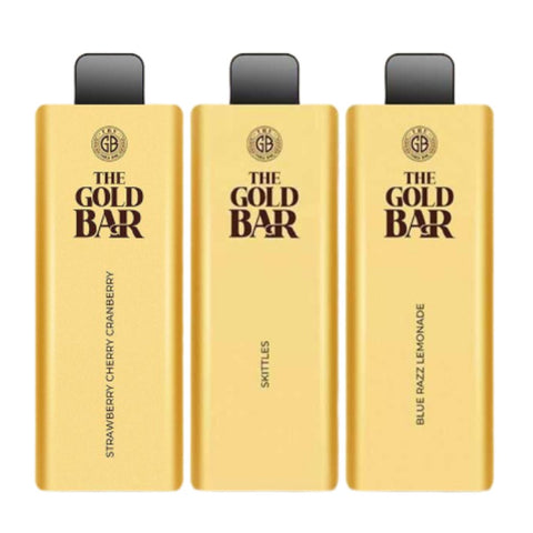 Gold Bar 4500 Disposable Vape Puff Bar Pod Kit - Strawberry Cherry Cranberry -Vape Area UK