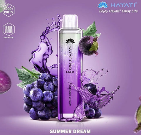 Hayati Pro Max 4000 Disposable Vape Puff Bar Pen - Summer Dream -Vape Area UK