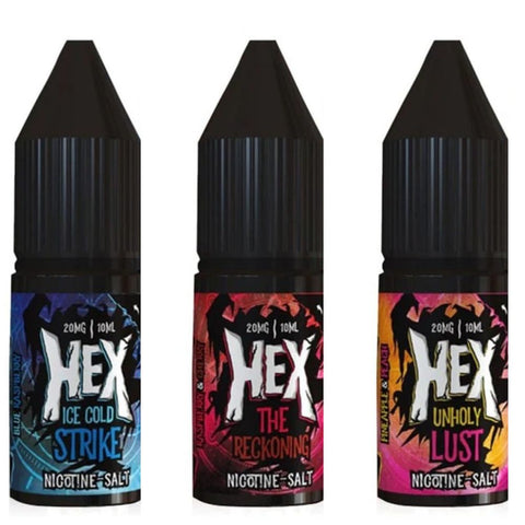 Hex Nic Salt 10ml E-liquid - Pack of 10 - Bad Beliefs -Vape Area UK