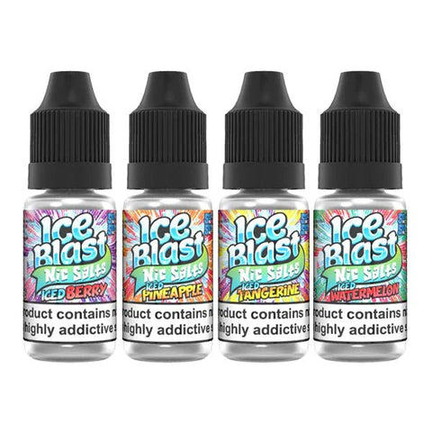 Ice Blast E-Liquid Nic Salt 10ml - Pack of 10 - Ice Berry -Vape Area UK