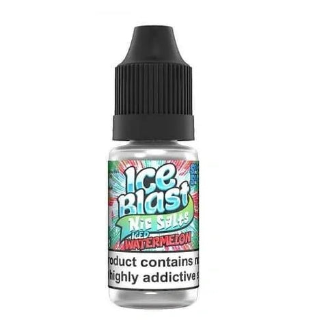 Ice Blast E-Liquid Nic Salt 10ml - Pack of 10 - Iced Watermelon -Vape Area UK