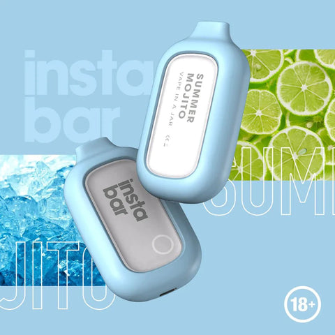 Insta Bar 5000 Disposable Vape Pod Puff Bar Device - Summer Mojito -Vape Area UK