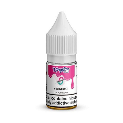 Kingston Salt Bar Salt E-Liquid Nic Salt-10ml-Box of 10 - Bubblegum -Vape Area UK
