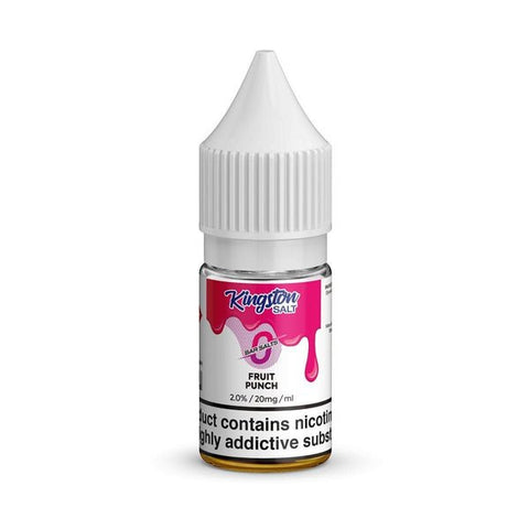Kingston Salt Bar Salt E-Liquid Nic Salt-10ml-Box of 10 - Fruit Punch -Vape Area UK
