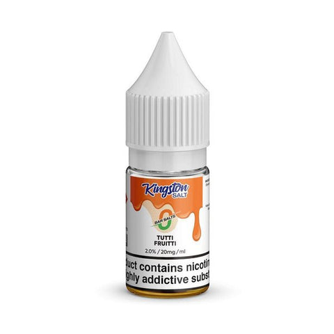 Kingston Salt Bar Salt E-Liquid Nic Salt-10ml-Box of 10 - Tutti Frutti -Vape Area UK