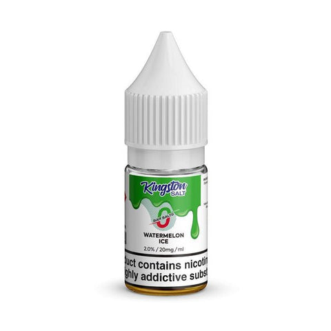 Kingston Salt Bar Salt E-Liquid Nic Salt-10ml-Box of 10 - Watermelon Ice -Vape Area UK