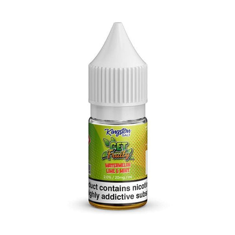 Kingston Salt Get Fruity E-Liquid-Nic Salt 10ml- Box of 10 - Watermelon Lime -Vape Area UK