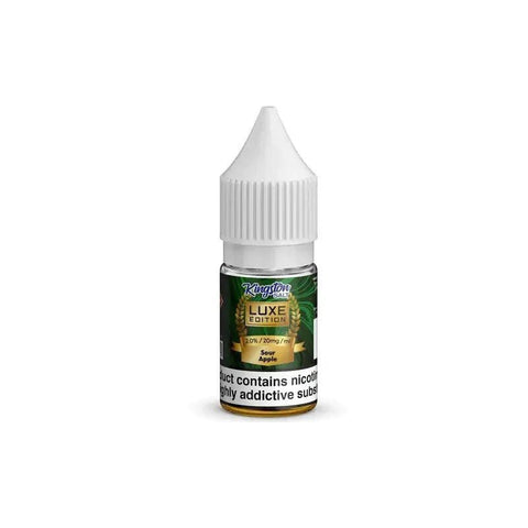 Kingston Salt Luxe Edition E-Liquids Nic Salt-10ml- Box of 10 - Sour Apple -Vape Area UK