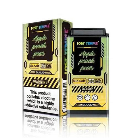 Lost Temple 3500 Puff Replacement Pods Cartridge - 20mg Nicotine - Apple Peach Pear -Vape Area UK