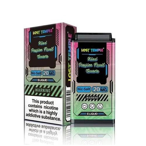 Lost Temple 3500 Puff Replacement Pods Cartridge - 20mg Nicotine - Kiwi Passion Fruit Guava -Vape Area UK
