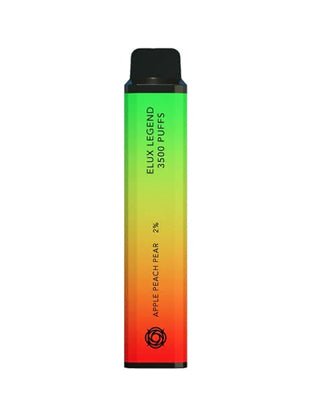 Pack Of 10 ELUX Legend 3500 Disposable Pod Device - Apple Peach Pear -Vape Area UK