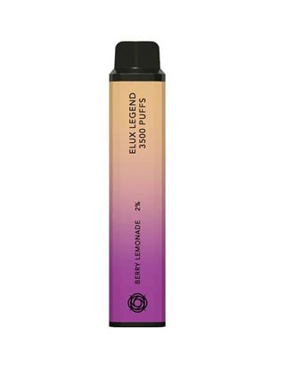 Pack Of 10 ELUX Legend 3500 Disposable Pod Device - Berry Lemonade -Vape Area UK