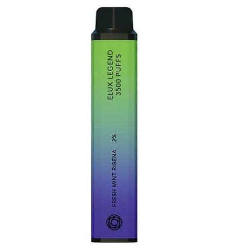 Pack Of 10 ELUX Legend 3500 Disposable Pod Device - Fresh Mint RB -Vape Area UK