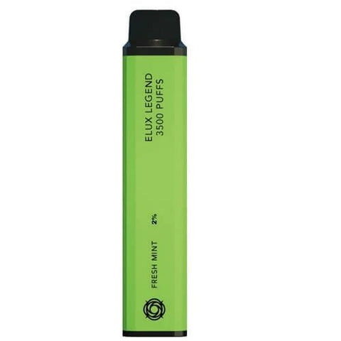 Pack Of 10 ELUX Legend 3500 Disposable Pod Device - Fresh Mint -Vape Area UK