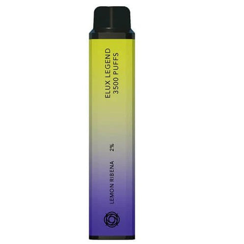 Pack Of 10 ELUX Legend 3500 Disposable Pod Device - Lemon RB -Vape Area UK