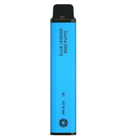 Pack Of 10 ELUX Legend 3500 Disposable Pod Device - Mr Blue -Vape Area UK