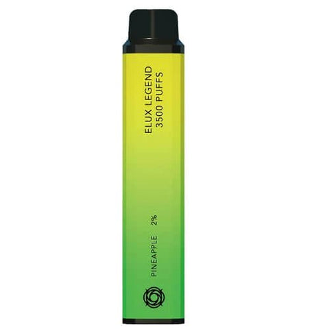 Pack Of 10 ELUX Legend 3500 Disposable Pod Device - Pineapple -Vape Area UK