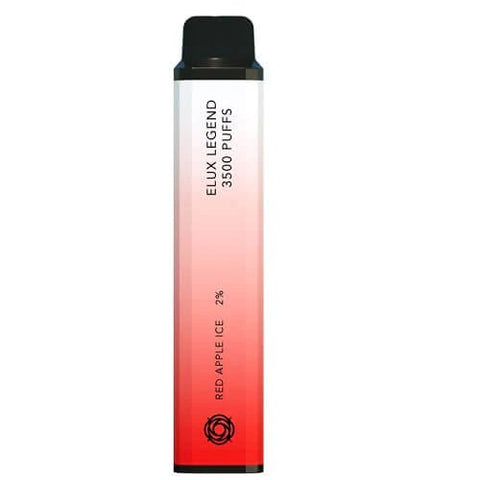 Pack Of 10 ELUX Legend 3500 Disposable Pod Device - Red Apple Ice -Vape Area UK