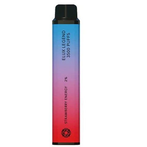 Pack Of 10 ELUX Legend 3500 Disposable Pod Device - Strawberry Energy -Vape Area UK