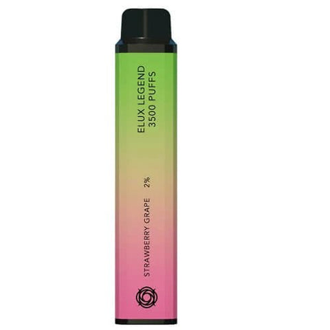 Pack Of 10 ELUX Legend 3500 Disposable Pod Device - Strawberry Grape -Vape Area UK