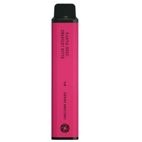 Pack Of 10 ELUX Legend 3500 Disposable Pod Device - Unicorn Shake -Vape Area UK