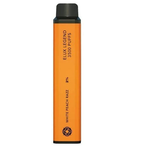 Pack Of 10 ELUX Legend 3500 Disposable Pod Device - White Peach Razz -Vape Area UK