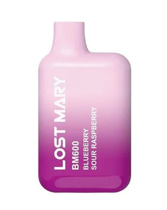 Pack of 10 Lost Mary BM600 Disposable Device | 20MG - Blueberry Sour Raspberry -Vape Area UK