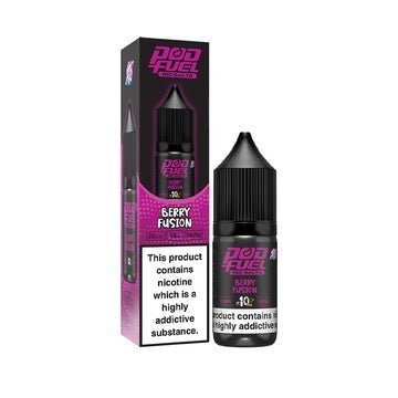 Pod Fuel - 10ml Nic Salts e-liquids - Box of 10 - Berry Fusion -Vape Area UK