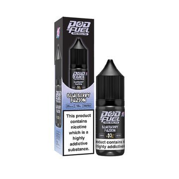 Pod Fuel - 10ml Nic Salts e-liquids - Box of 10 - Blueberry Fuzion -Vape Area UK