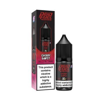 Pod Fuel - 10ml Nic Salts e-liquids - Box of 10 - Cherry Burst -Vape Area UK