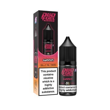 Pod Fuel - 10ml Nic Salts e-liquids - Box of 10 - Gummies -Vape Area UK