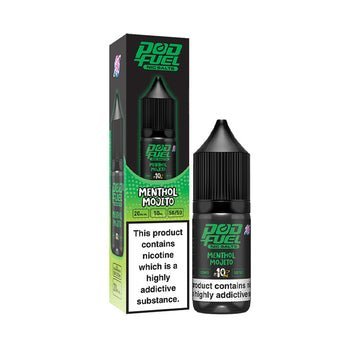 Pod Fuel - 10ml Nic Salts e-liquids - Box of 10 - Menthol Mojito -Vape Area UK