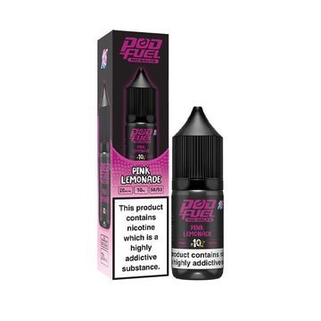 Pod Fuel - 10ml Nic Salts e-liquids - Box of 10 - Pink Lemonade -Vape Area UK