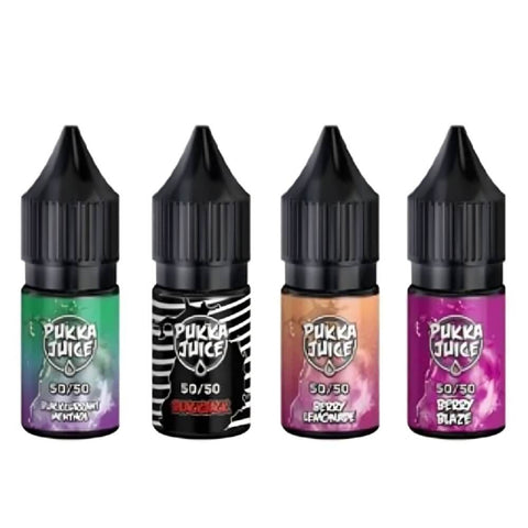 Pukka 50/50 10ML E-Liquid - Box of 10 - Vapeareawholesale