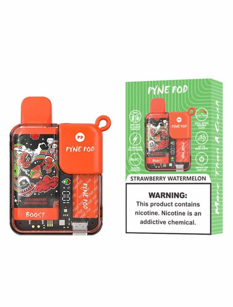 Pyne Pod Boost 8500 Puffs Disposable Vape Box of 5-Strawberry Watermelon-vapeukwholesale